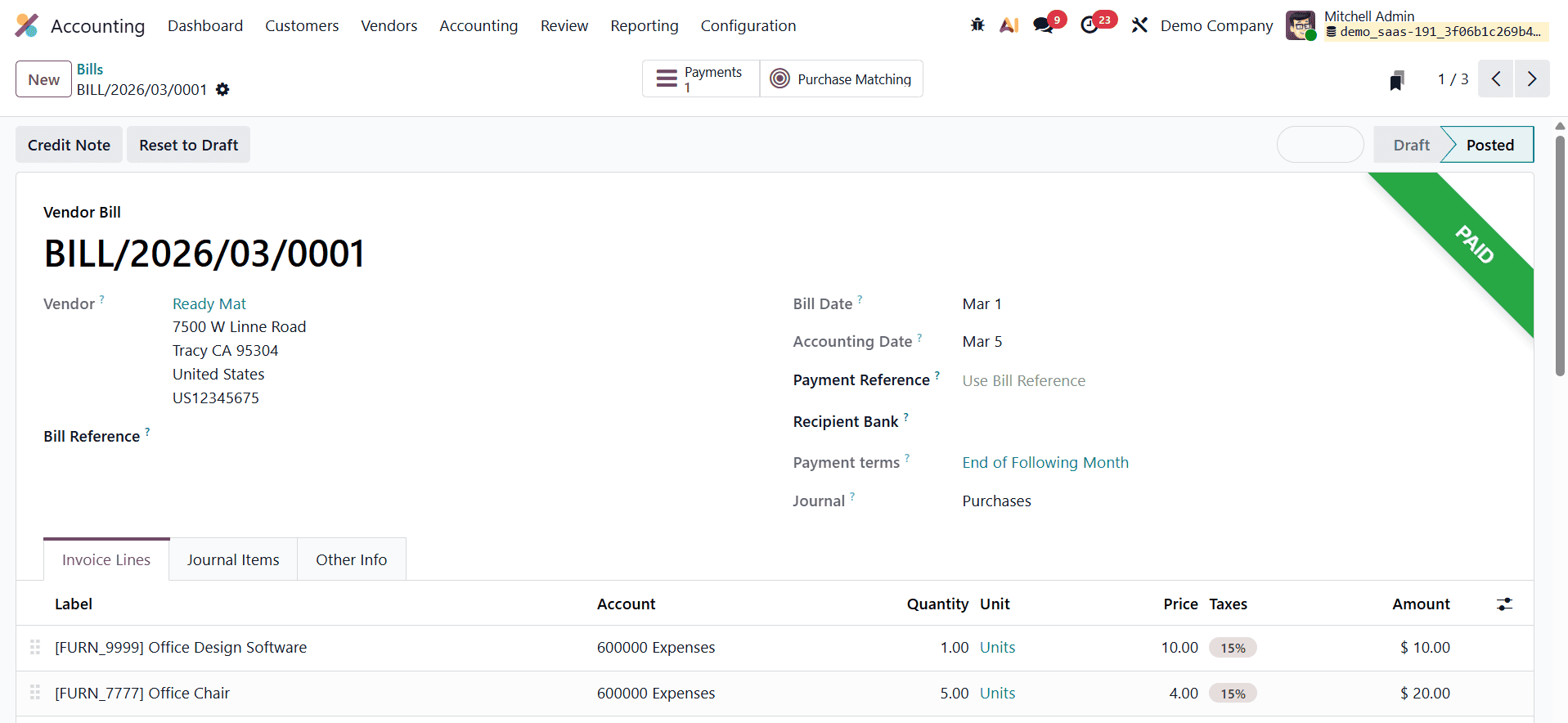How to Process Vendor Check Payments in Odoo 19 Accounting-cybrosys