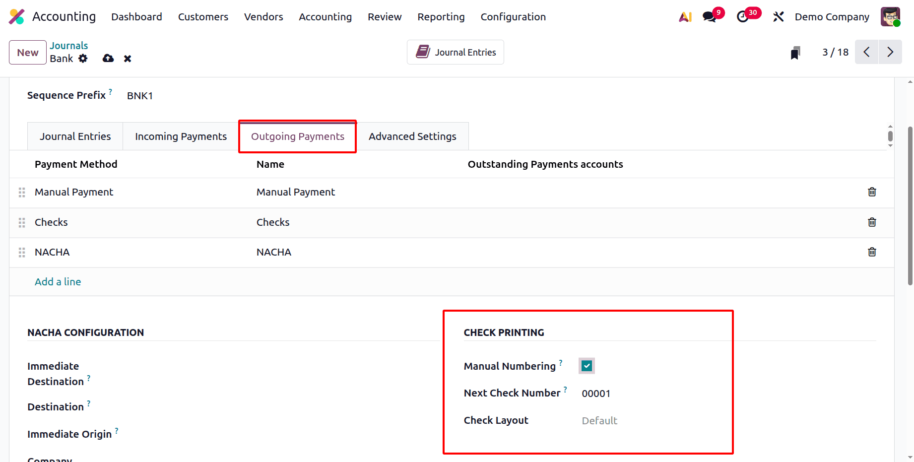 How to Process Vendor Check Payments in Odoo 19 Accounting-cybrosys
