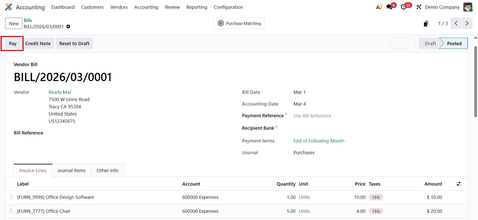 How to Process Vendor Check Payments in Odoo 19 Accounting-cybrosys