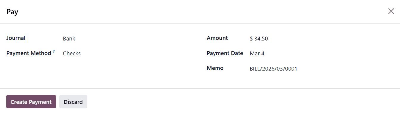 How to Process Vendor Check Payments in Odoo 19 Accounting-cybrosys
