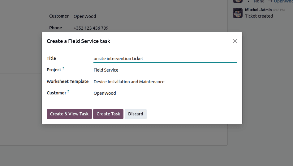 How to Raise On-Site Intervention Helpdesk Tickets in Odoo 18-cybrosys