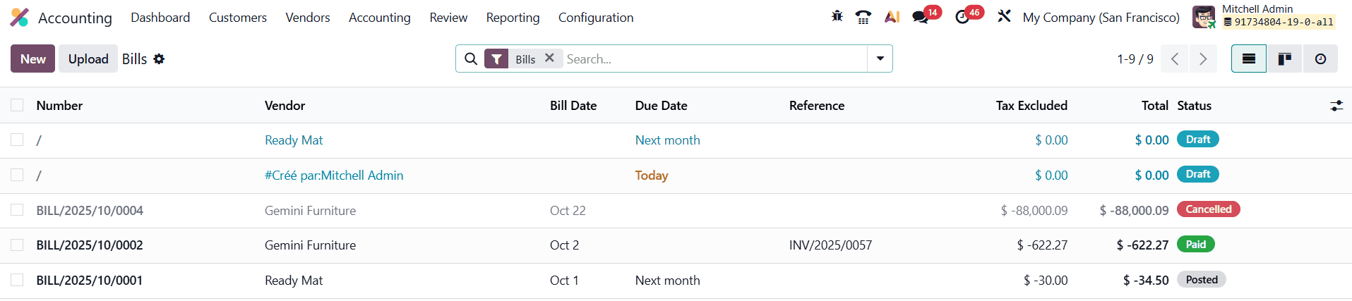How to Record Supplier Bills in Odoo 19 Accounting-cybrosys