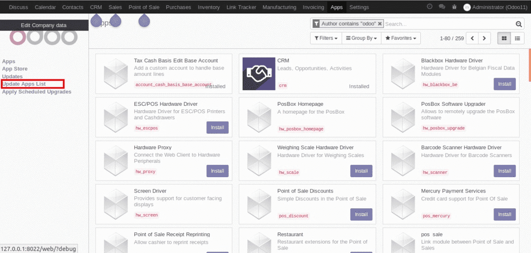 how to remove orderlines in odoo pos