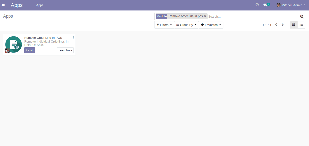 how to remove orderlines in odoo pos