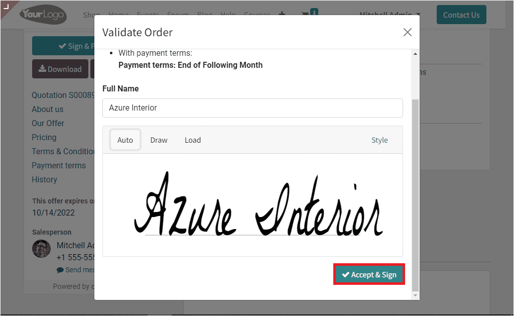 How to Request an Online Signature to Confirm Orders in Odoo 16-cybrosys