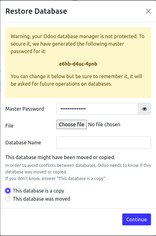 How to Restore a Database in Odoo 16 ERP-cybrosys