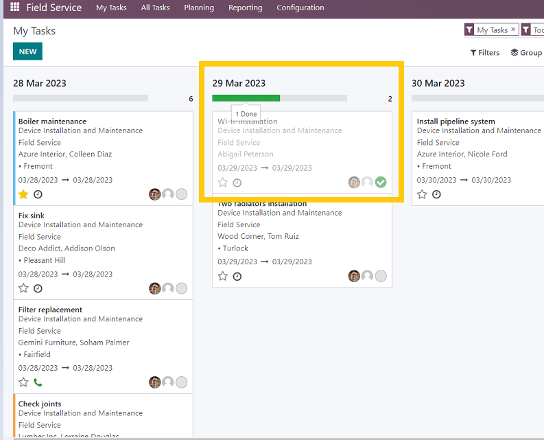 How To Schedule a Task in Odoo Field Services