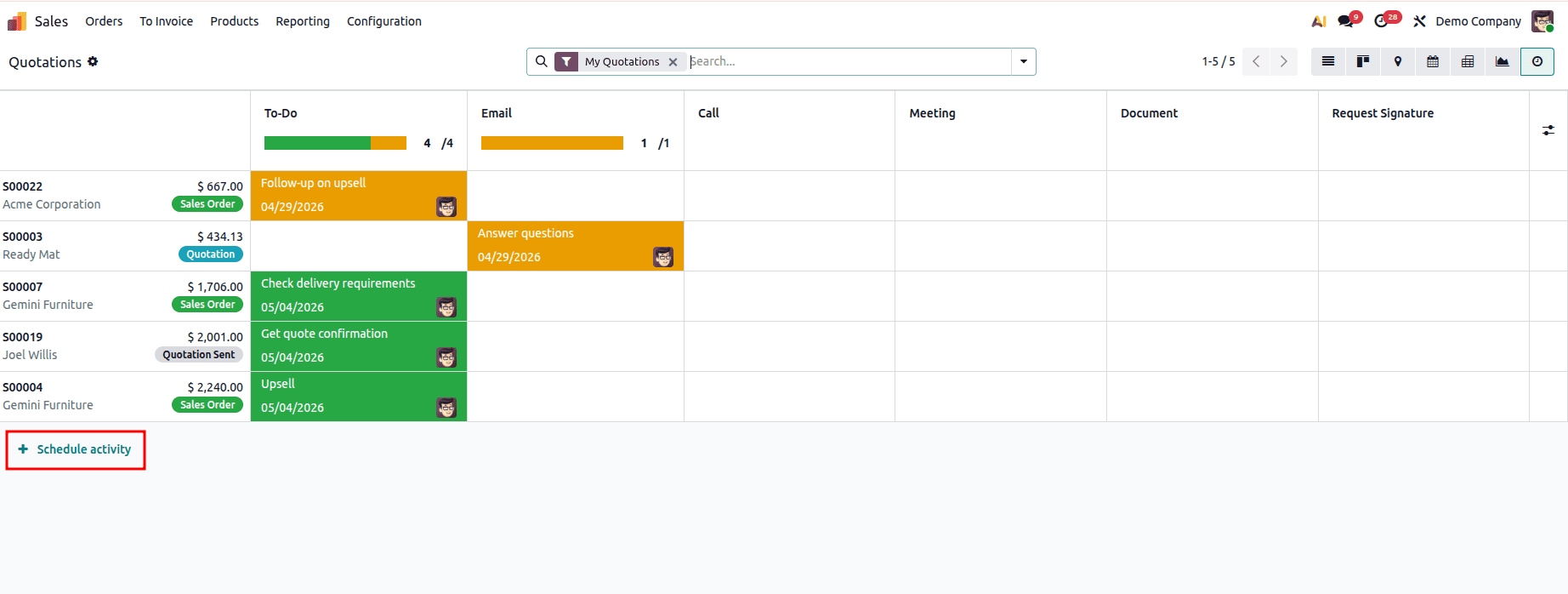 How to Schedule Activity Deadlines in Odoo 19-cybrosys