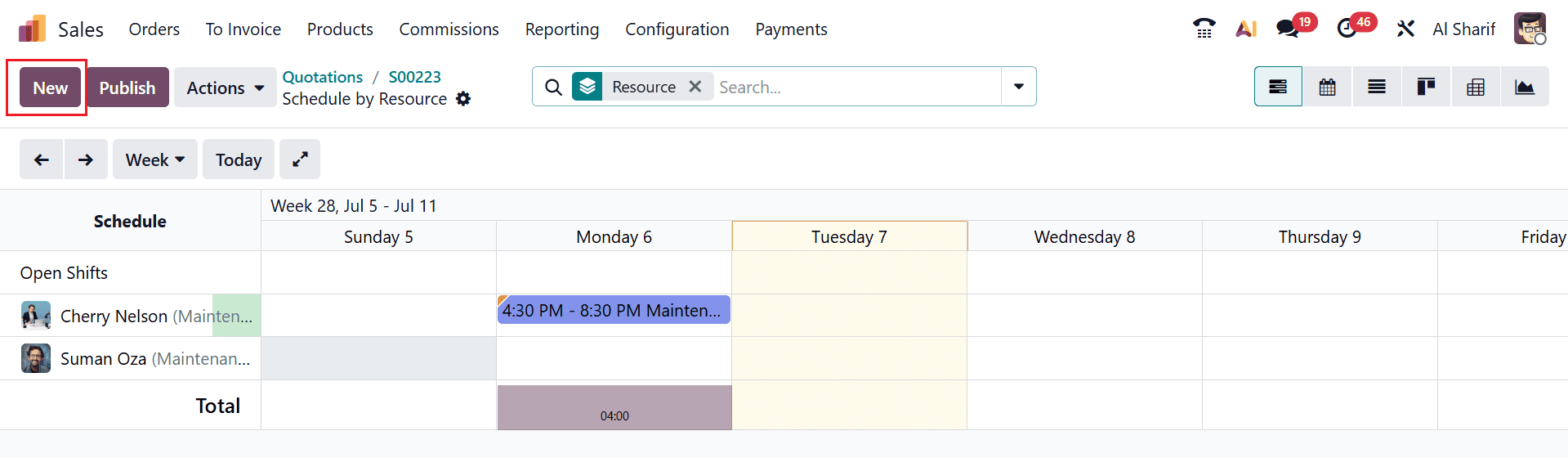 How to Schedule Shifts for Project Teams in Odoo 19-cybrosys