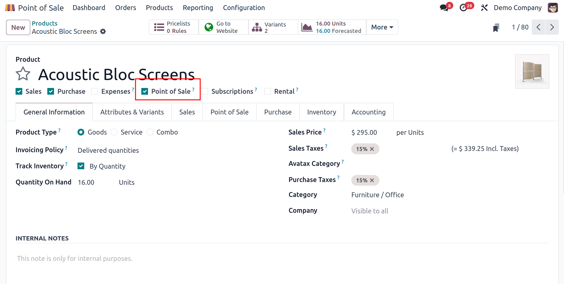 How to Sell a Product on Odoo 18 Point of Sales-cybrosys