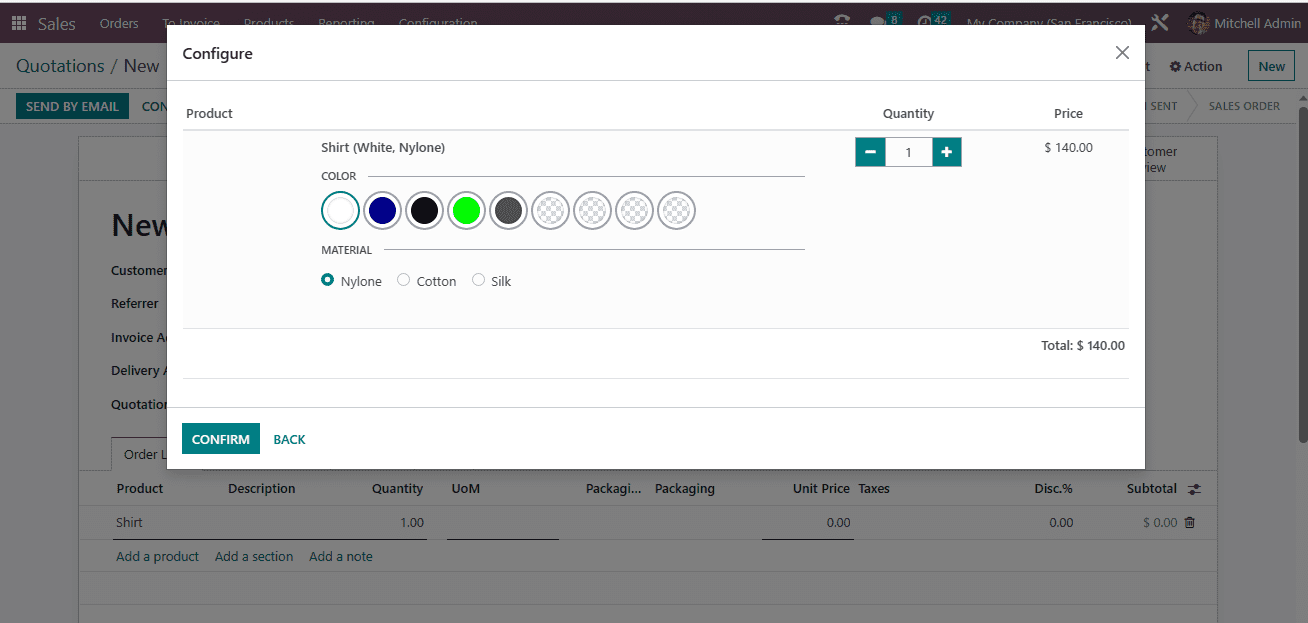 How to Sell Product Variants Using Attributes in Odoo 16 Sales App-cybrosys