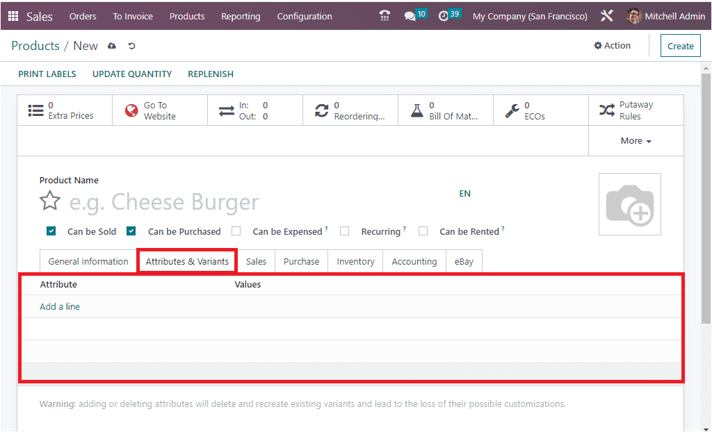 How to Sell Product Variants Using Attributes in Odoo 16 Sales App-cybrosys