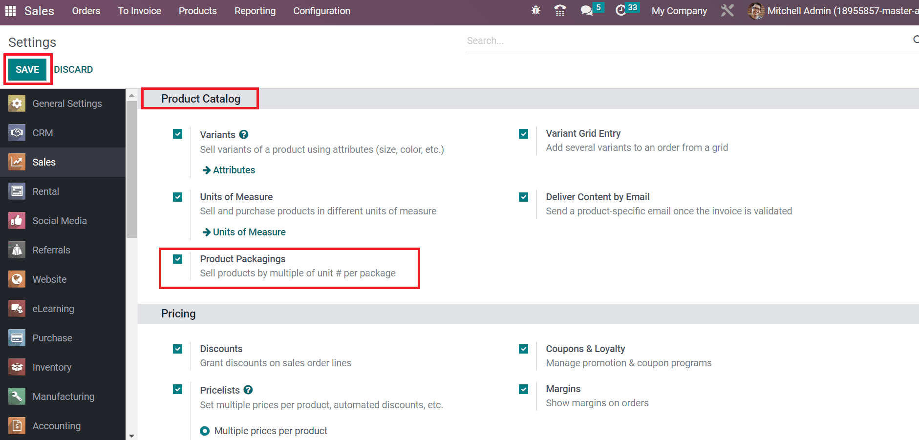 How to Sell Products by Multiple Units Per Package in Odoo 16 Sales App?-cybrosys