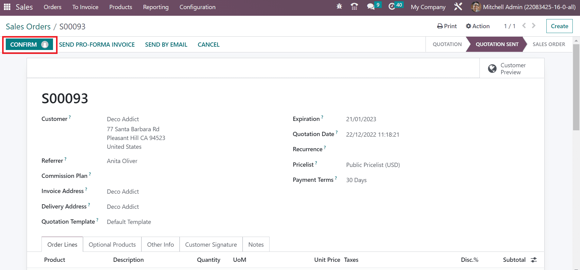 how-to-send-pro-forma-invoice-to-your-customers-in-odoo-16-sales-11-cybrosys