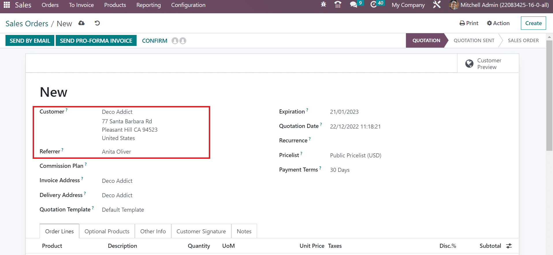 how-to-send-pro-forma-invoice-to-your-customers-in-odoo-16-sales-3-cybrosys