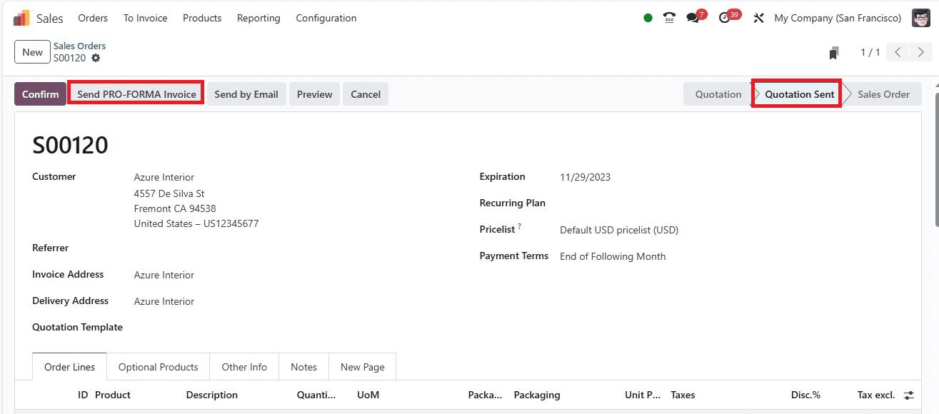 how-to-send-pro-forma-invoice-to-your-customers-in-odoo-17-8-cybrosys