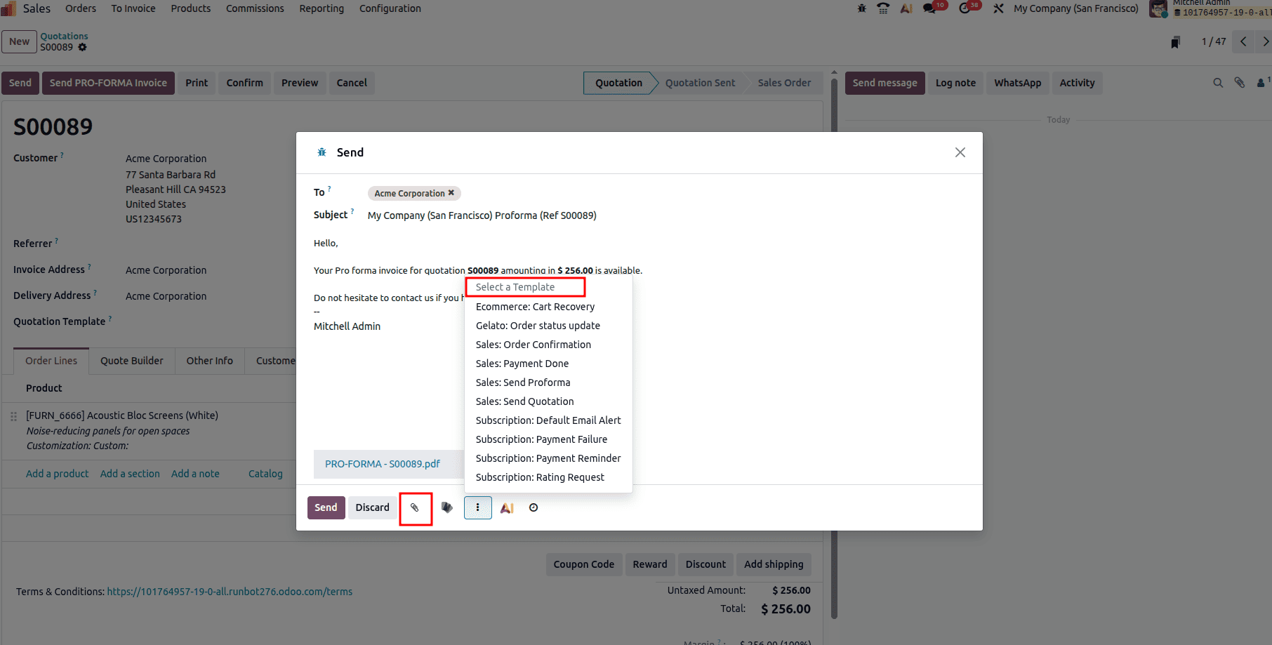 How to Send Pro-Forma Invoices to Customers in Odoo 19-cybrosys
