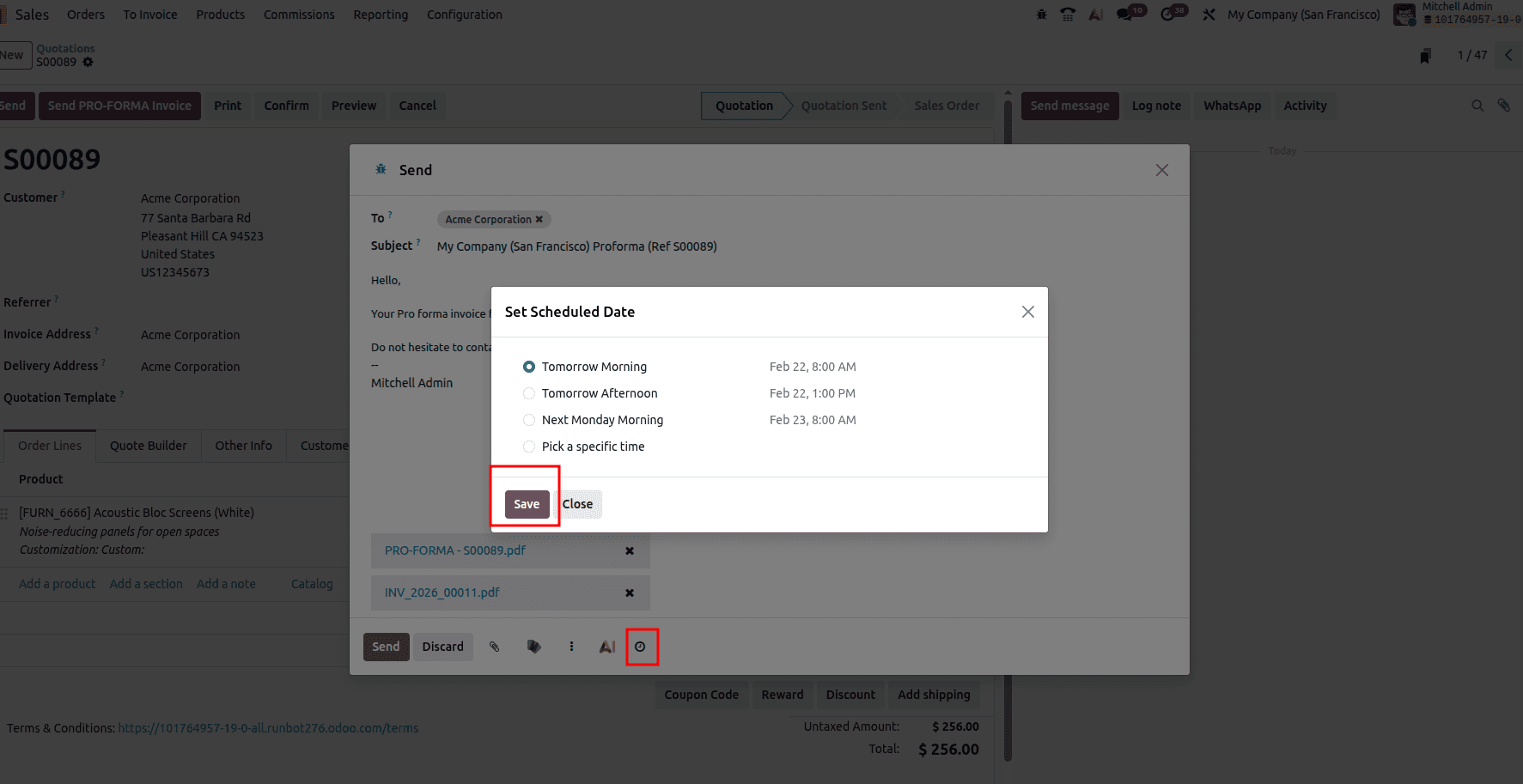 How to Send Pro-Forma Invoices to Customers in Odoo 19-cybrosys