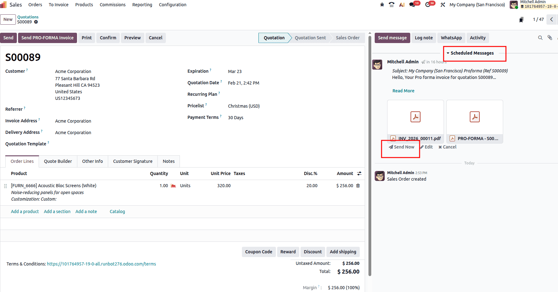 How to Send Pro-Forma Invoices to Customers in Odoo 19-cybrosys