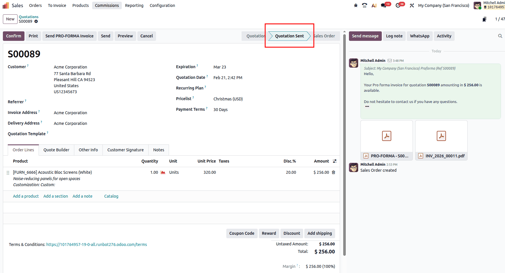 How to Send Pro-Forma Invoices to Customers in Odoo 19-cybrosys