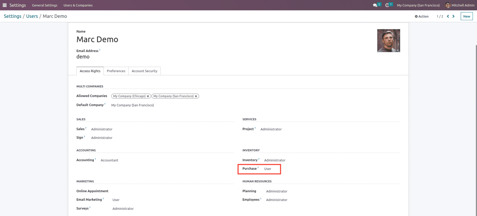 How to Set Access Rights in Odoo 16 Purchase-cybrosys