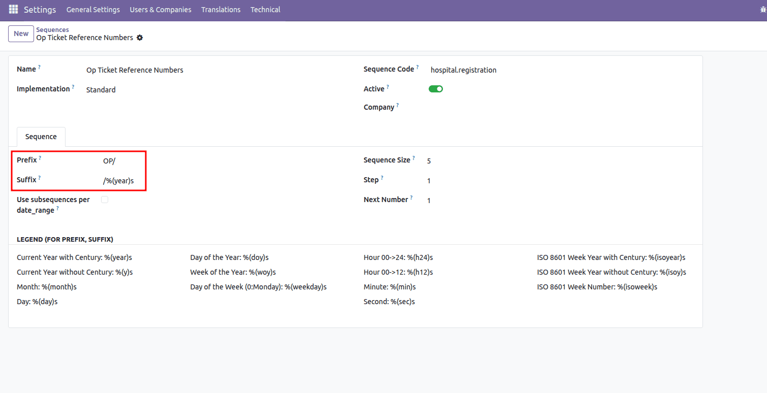How to Set Custom Prefixes/Suffixes for Sequence in Odoo 19-cybrosys