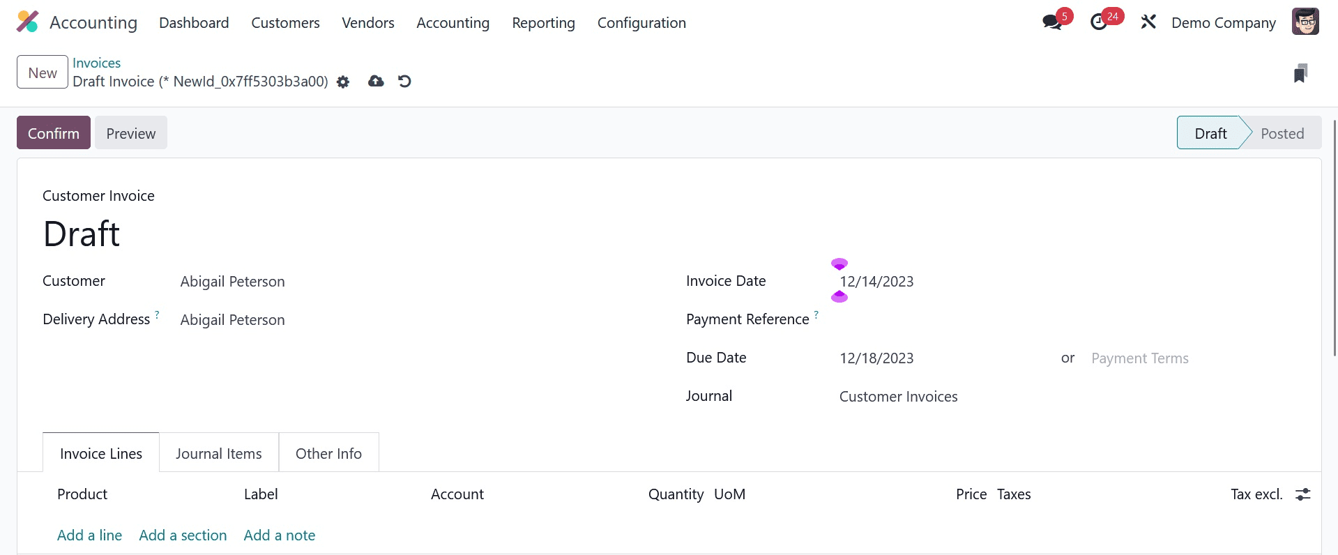 How to Set Default Terms & Conditions in Odoo 17 Accounting-cybrosys