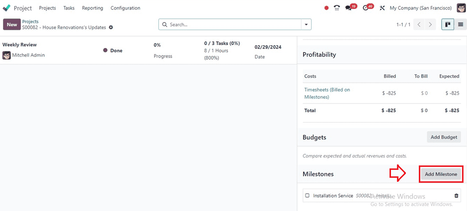 How to Set Milestones With Odoo 17 Project Module-cybrosys