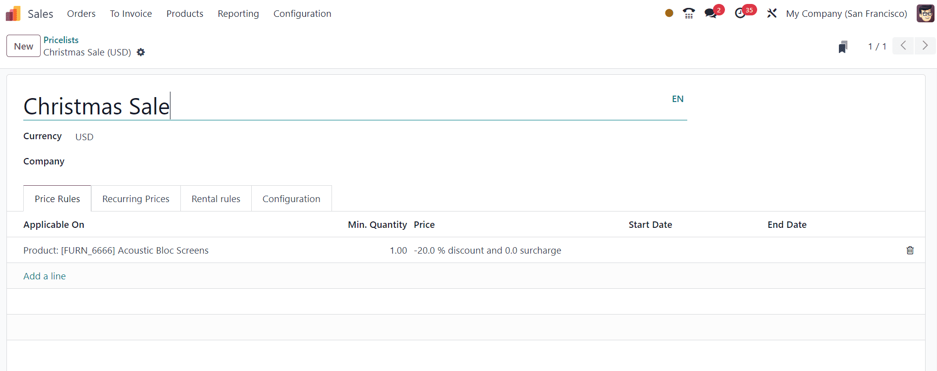 How to Set Multiple Prices per Product & Discounts in Odoo 17 Sales-cybrosys