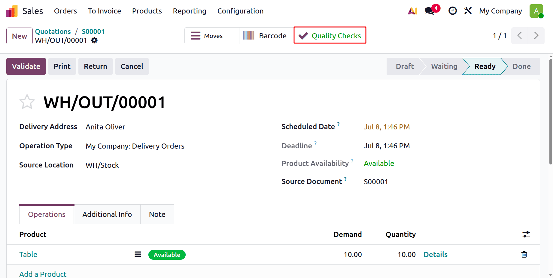 How to Set Quality Control Points on Operation Types in Odoo 19-cybrosys