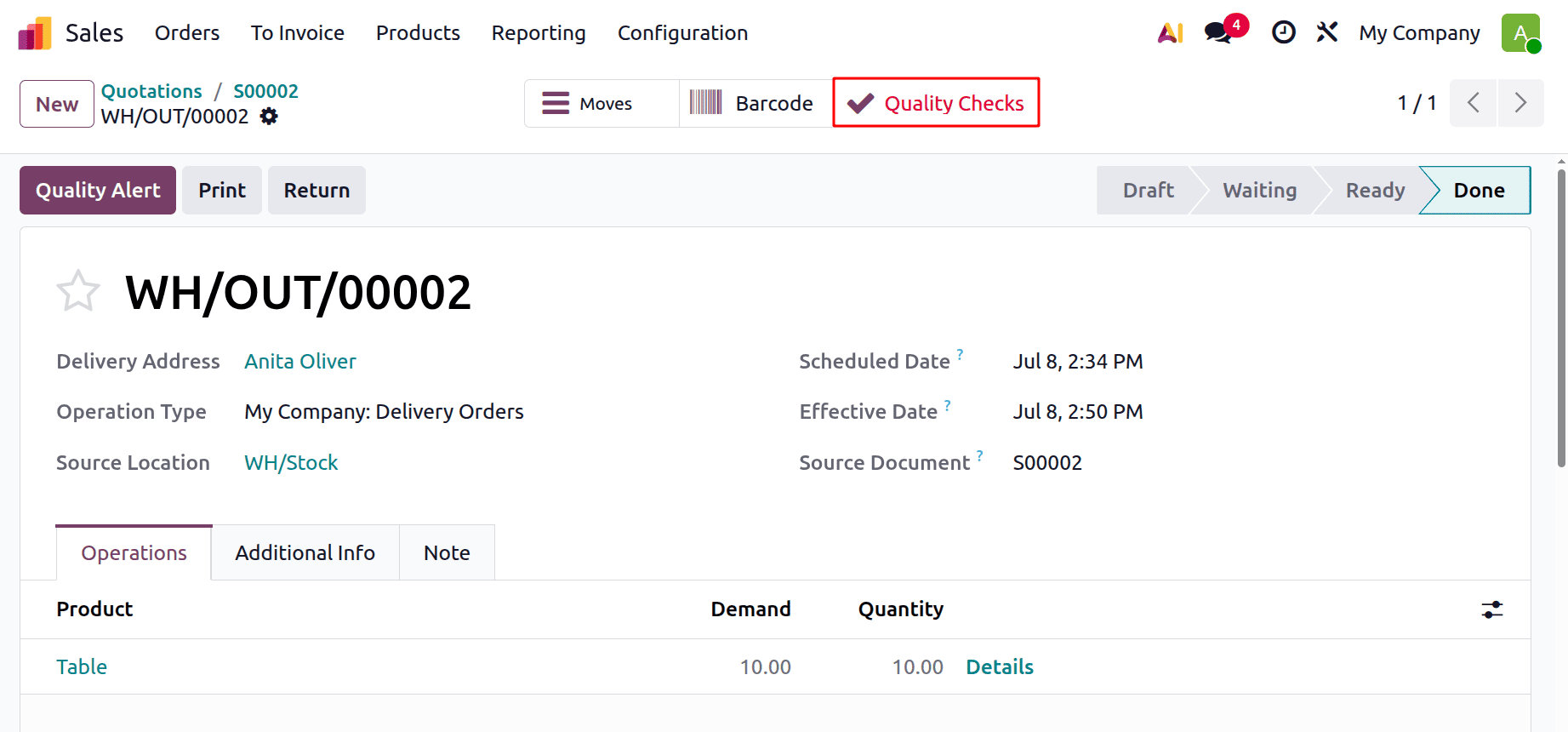 How to Set Quality Control Points on Operation Types in Odoo 19-cybrosys
