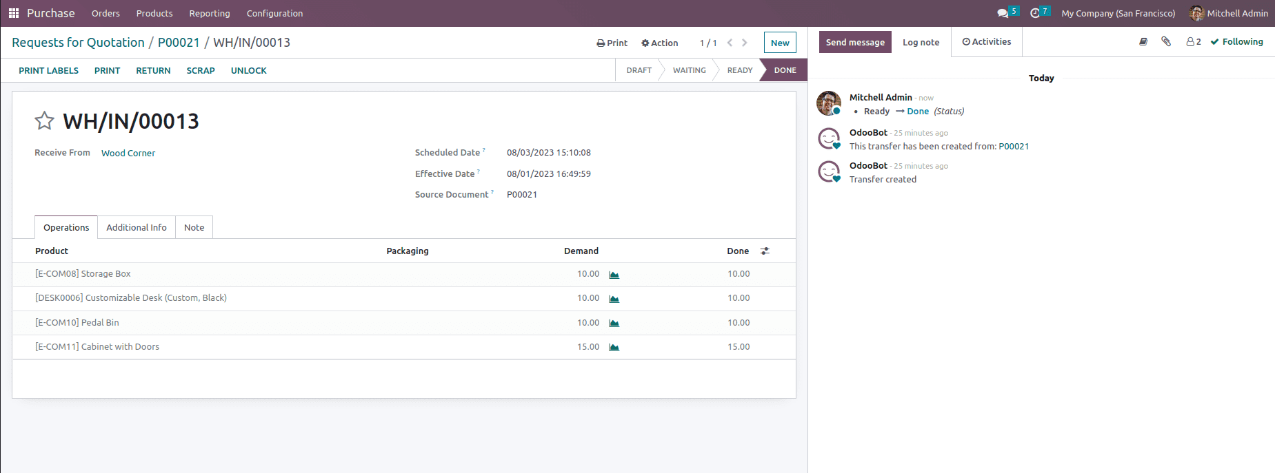 How to Set Receipt Remainder in Odoo 16 Purchase App-cybrosys