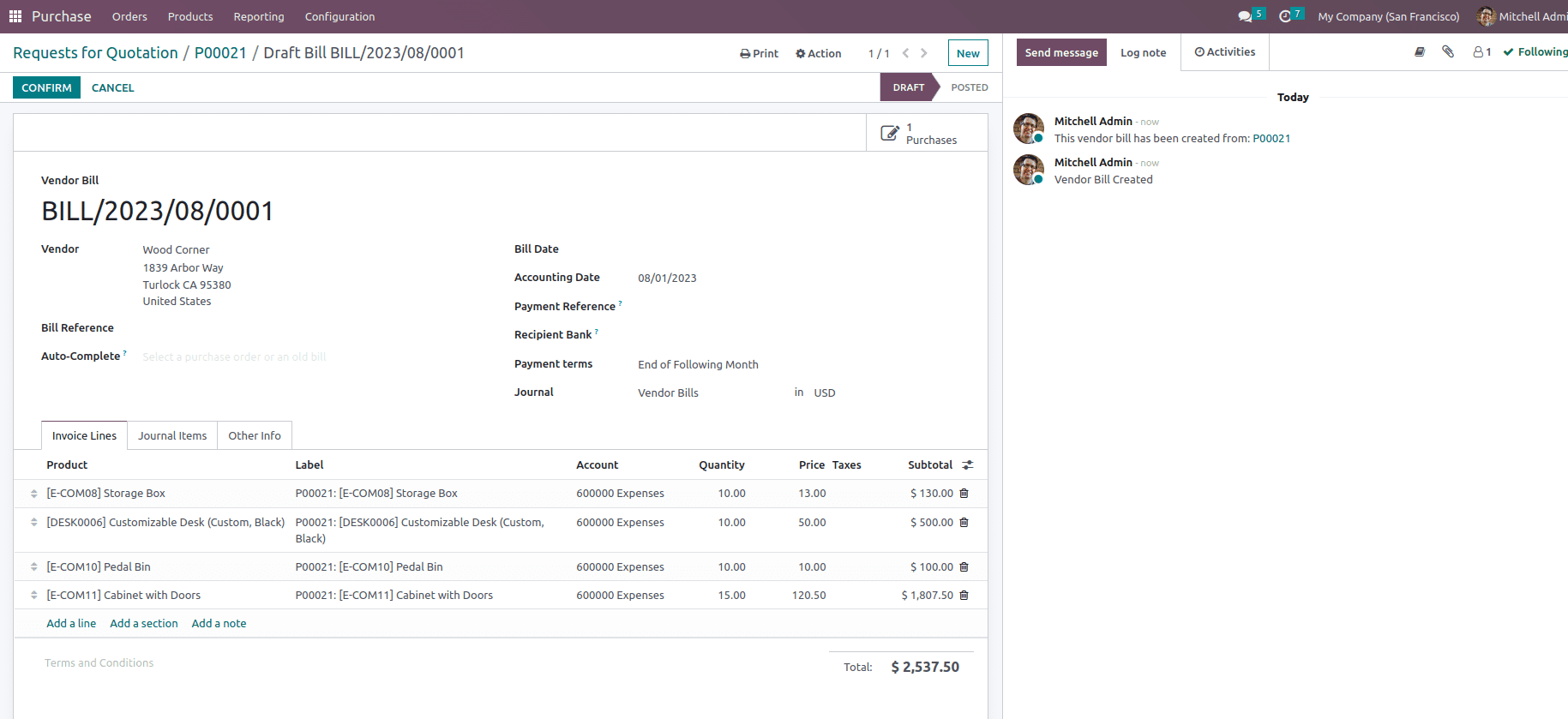 How to Set Receipt Remainder in Odoo 16 Purchase App-cybrosys