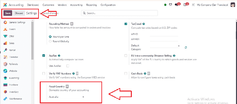 How to Set the Fiscal Country in Odoo 17 Accounting-cybrosys