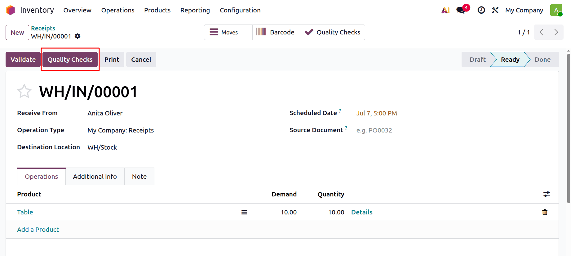 How to Set Up a Quality Worksheet Template in Odoo 19-cybrosys