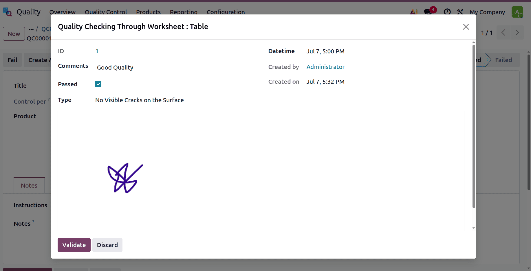 How to Set Up a Quality Worksheet Template in Odoo 19-cybrosys