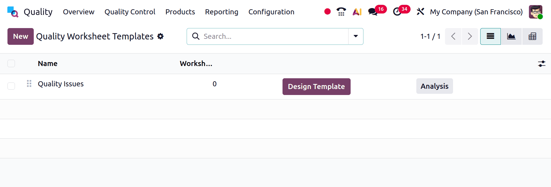 How to Set Up a Quality Worksheet Template in Odoo 19-cybrosys