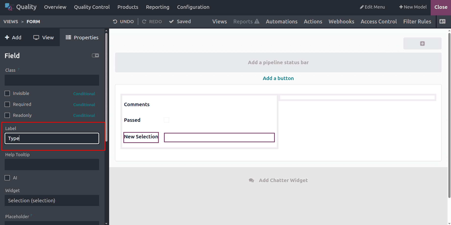 How to Set Up a Quality Worksheet Template in Odoo 19-cybrosys