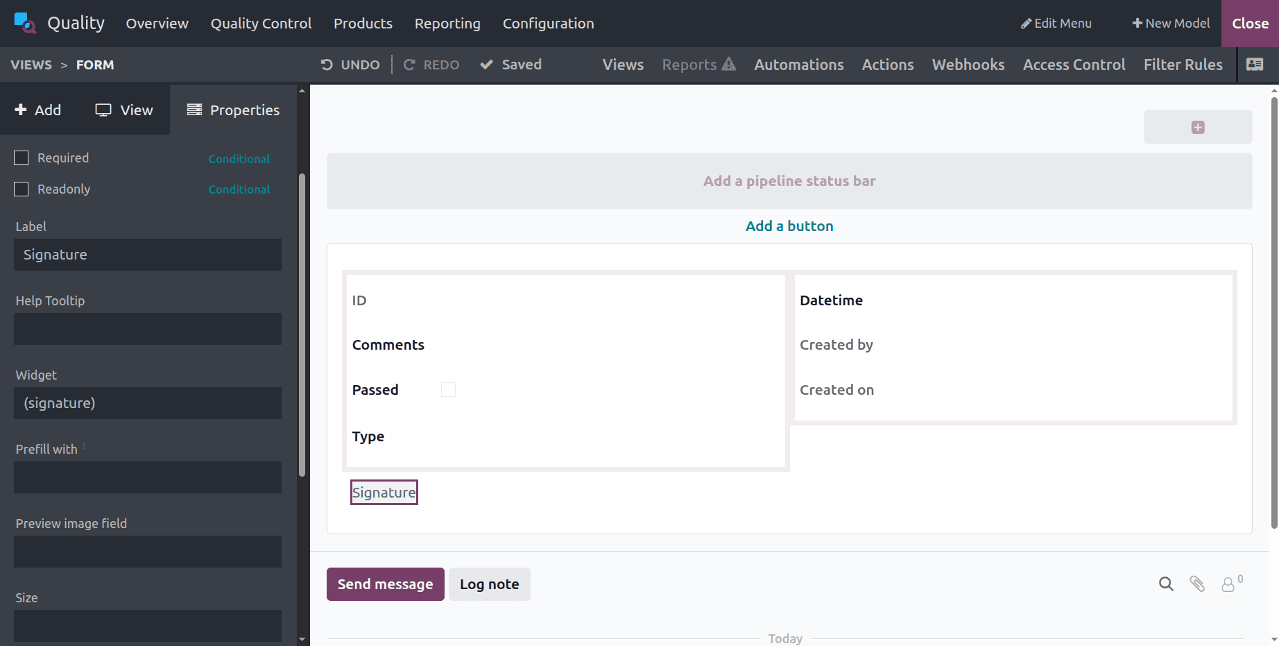 How to Set Up a Quality Worksheet Template in Odoo 19-cybrosys