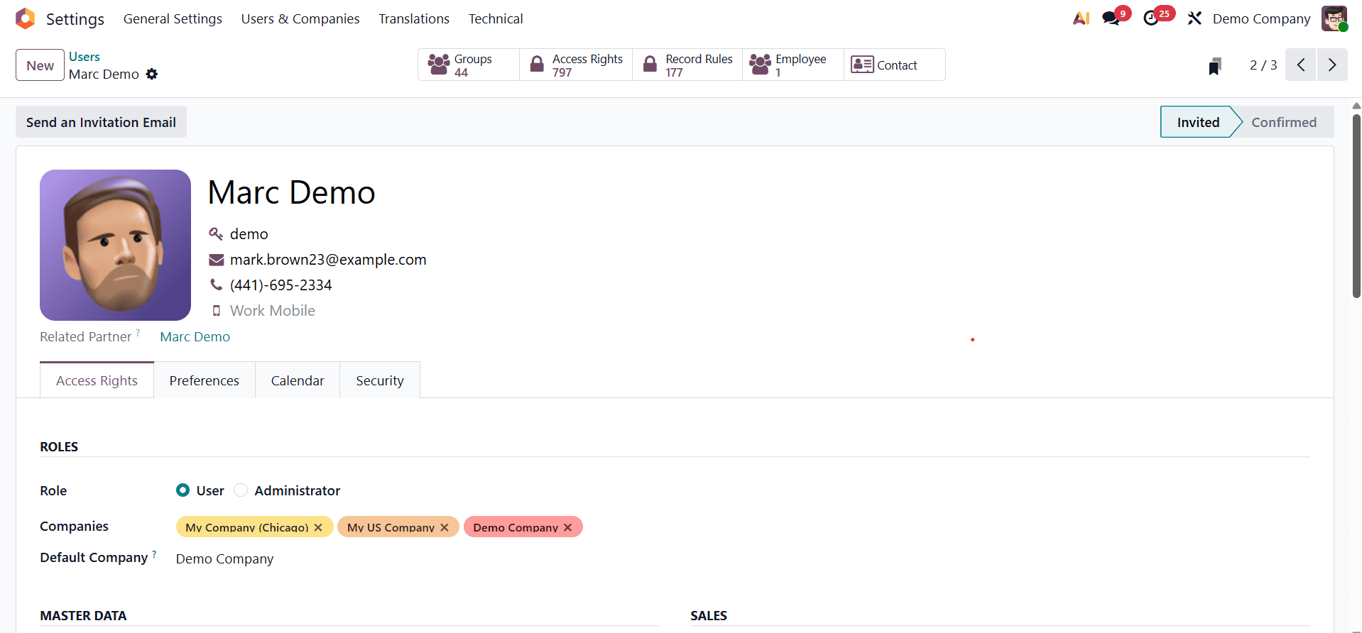 How to Set Up Accounting Access Rights for Roles in Odoo 19-cybrosys