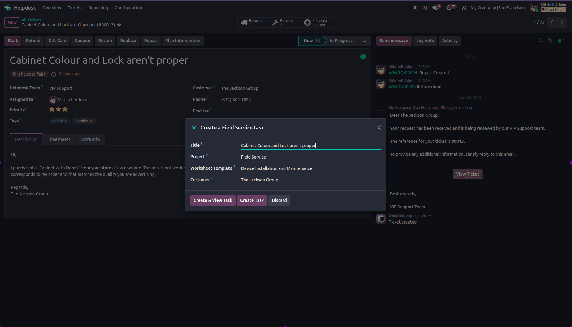 How to Set Up After-Sales Support in Odoo 19 Helpdesk-cybrosys