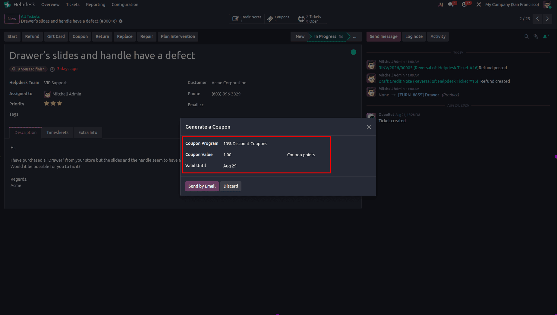 How to Set Up After-Sales Support in Odoo 19 Helpdesk-cybrosys