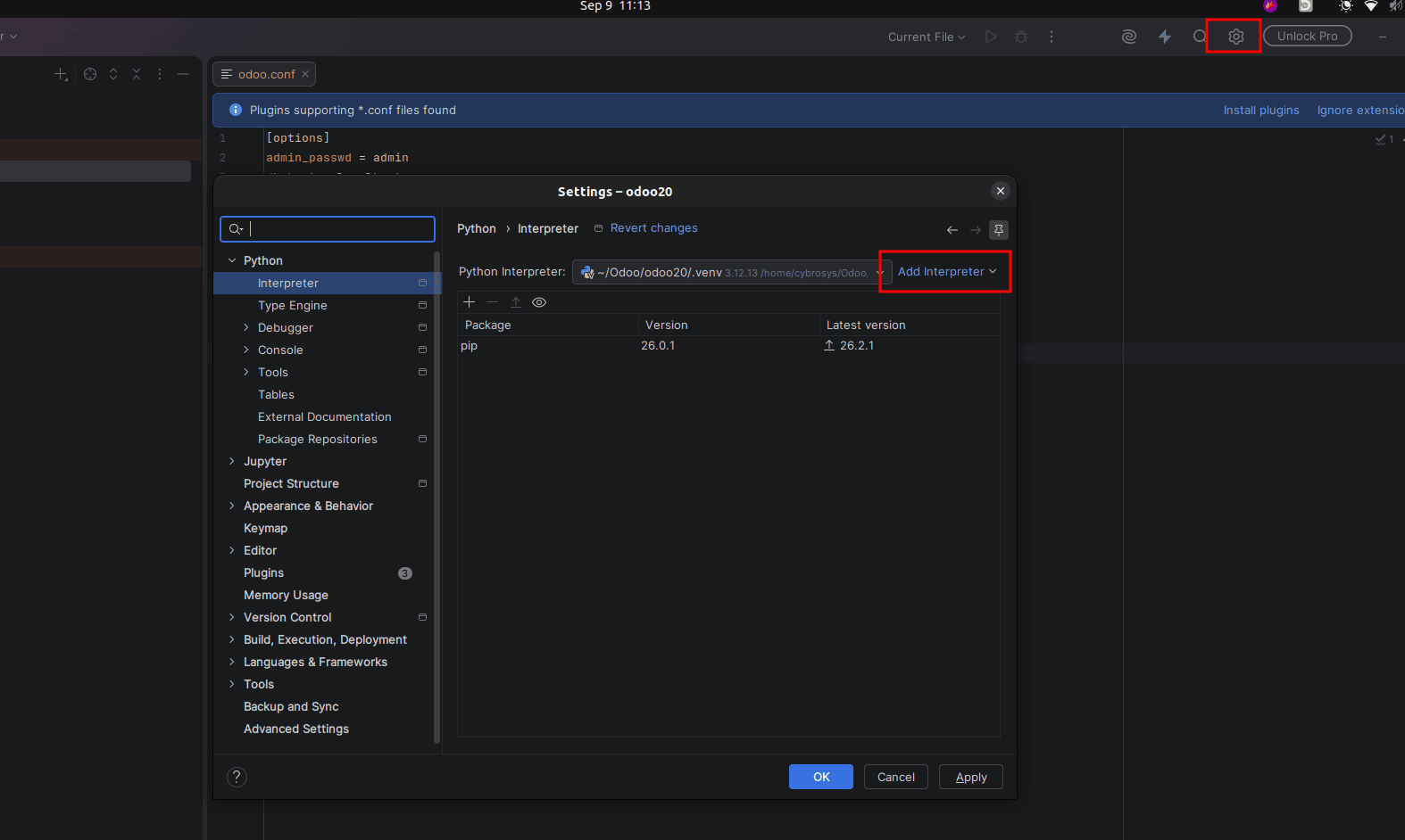 How to Set Up an Odoo 20 Development Environment Using PyCharm on Ubuntu-cybrosys