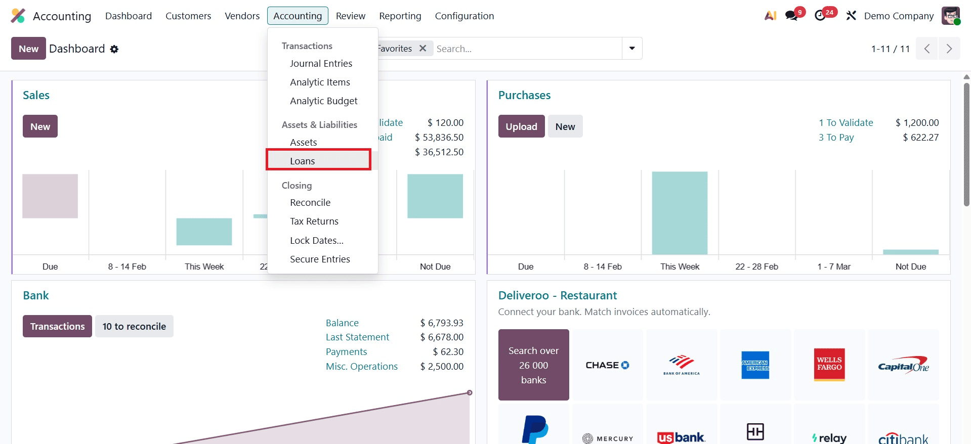 How to Set up And Manage Loans in Odoo 19 Accounting-cybrosys
