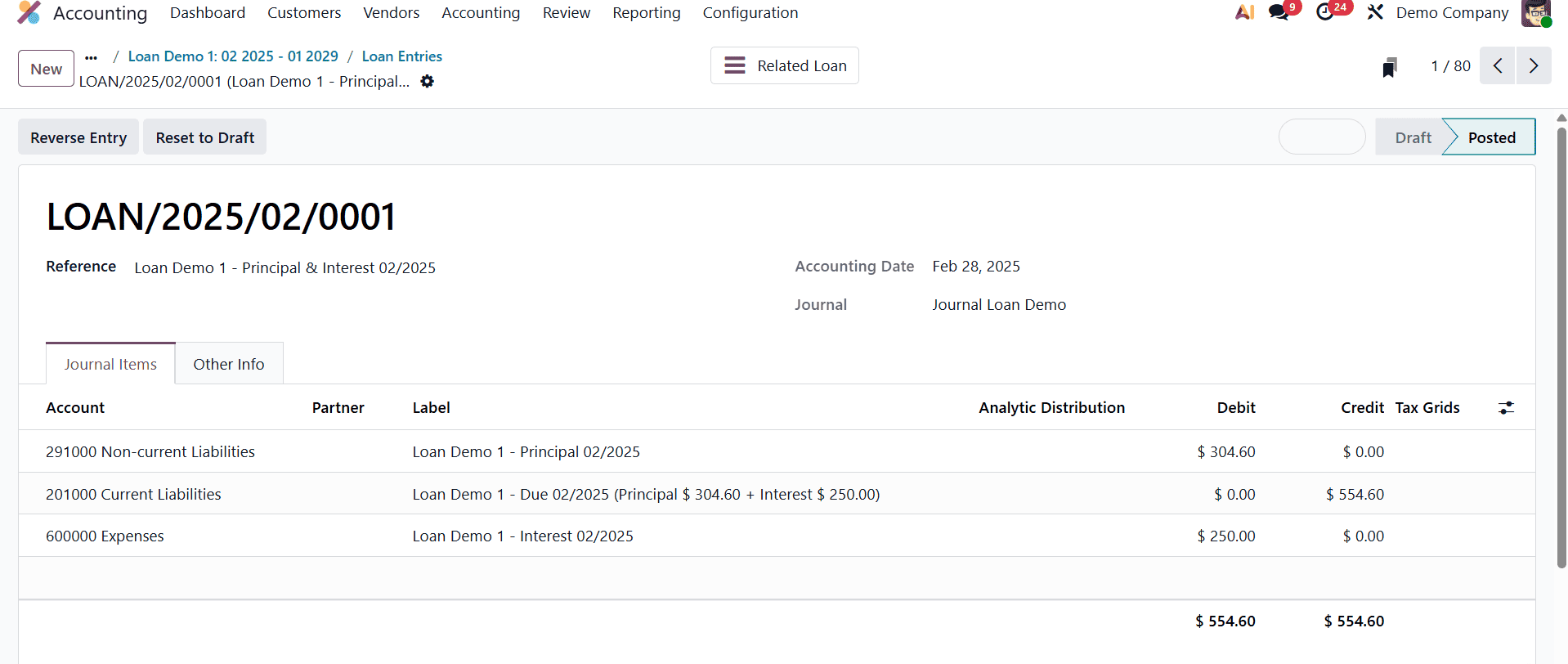 How to Set up And Manage Loans in Odoo 19 Accounting-cybrosys