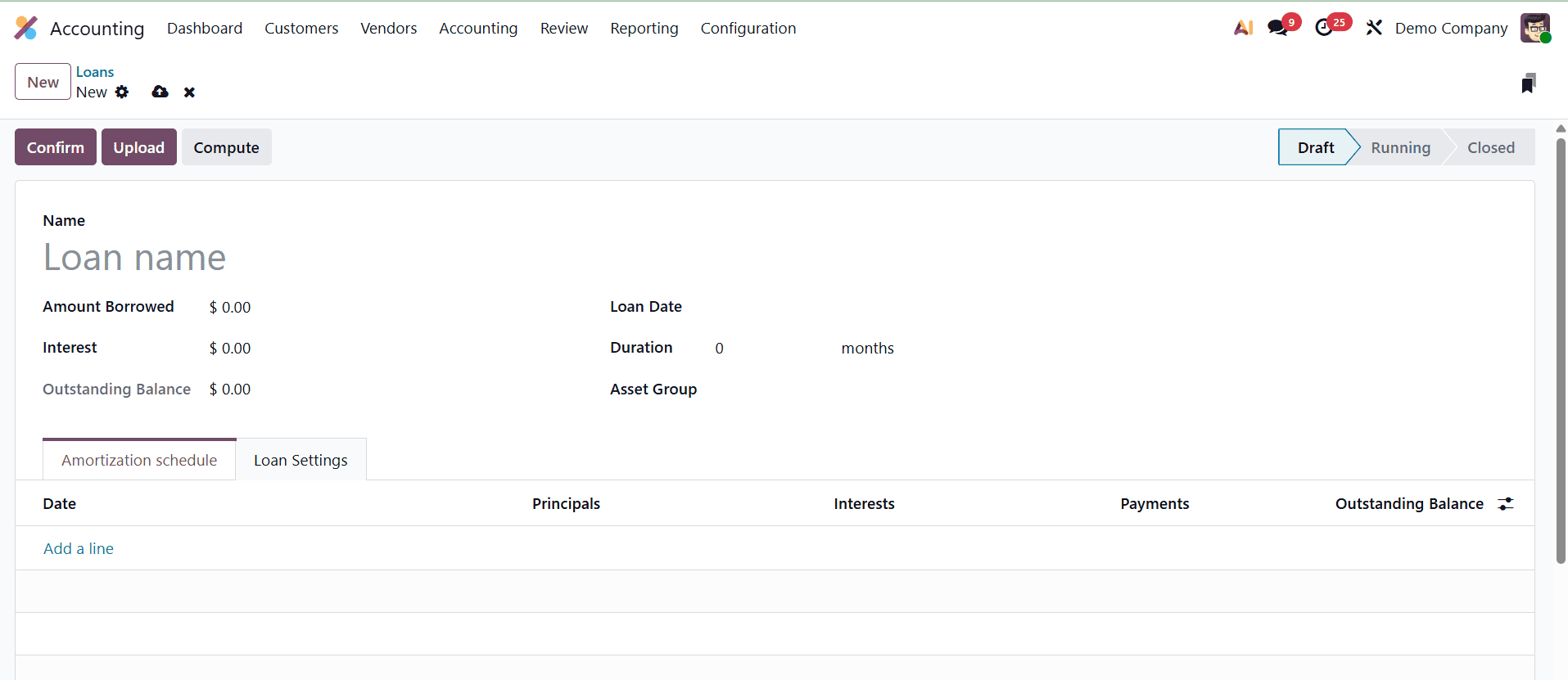 How to Set up And Manage Loans in Odoo 19 Accounting-cybrosys