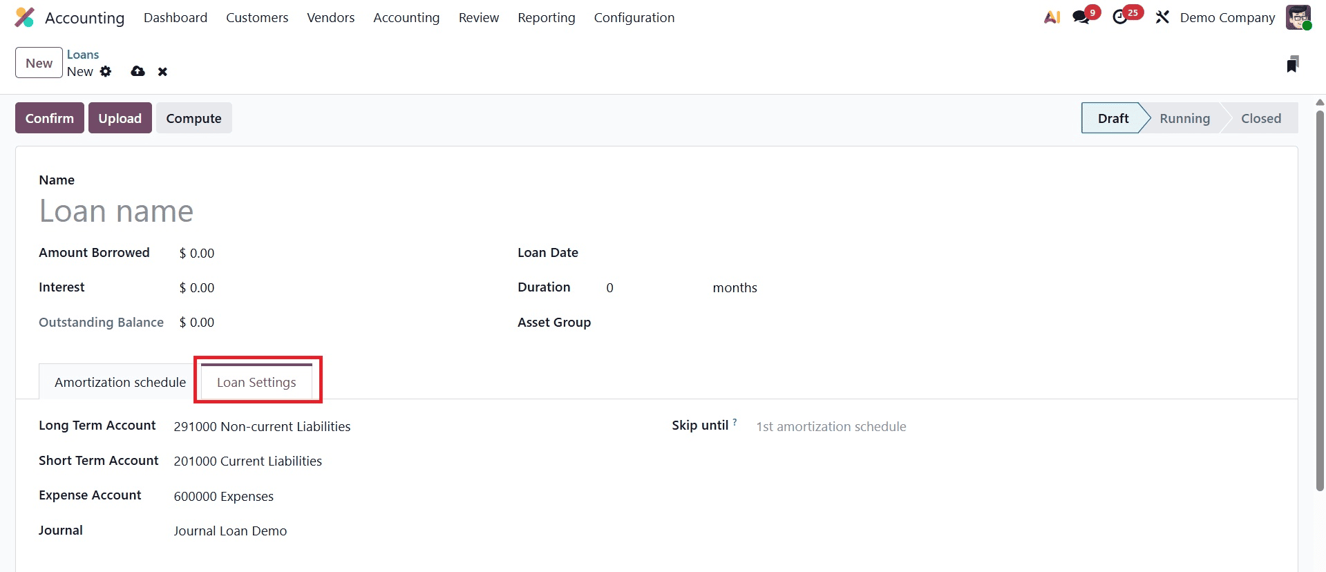How to Set up And Manage Loans in Odoo 19 Accounting-cybrosys