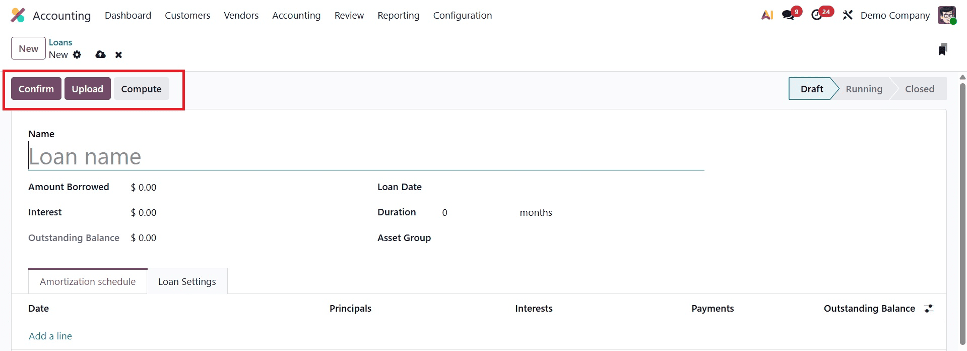 How to Set up And Manage Loans in Odoo 19 Accounting-cybrosys