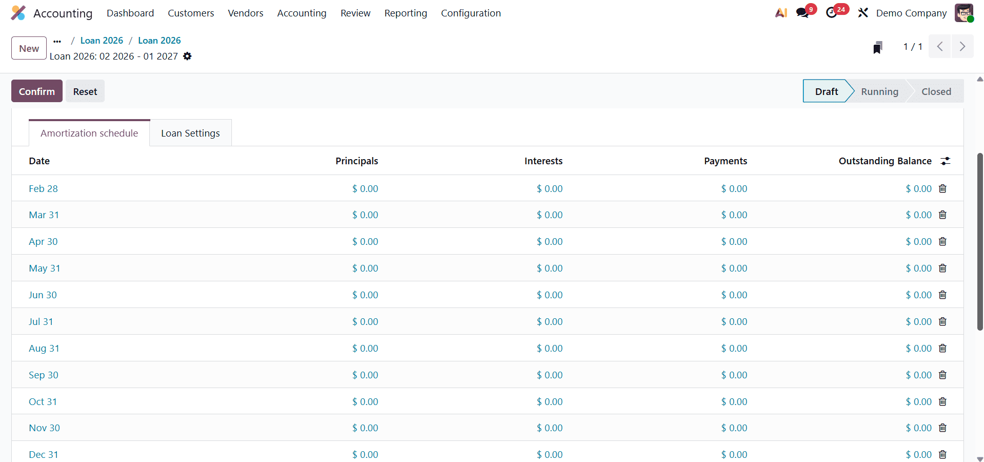How to Set up And Manage Loans in Odoo 19 Accounting-cybrosys