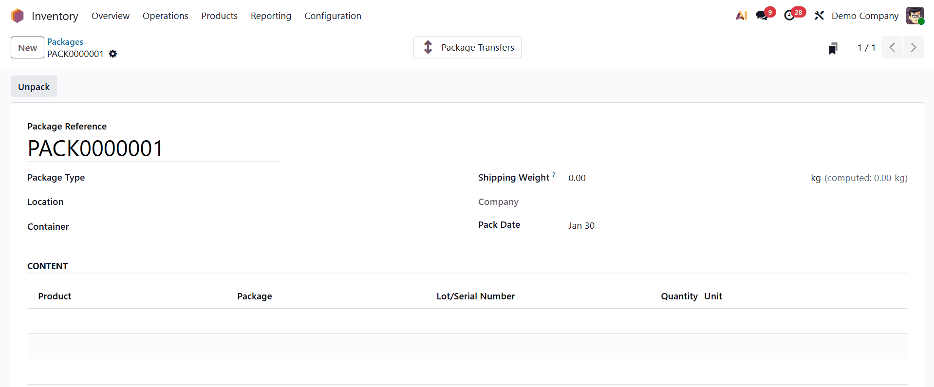 How to Set Up and Manage Product Packages in Odoo 19 Inventory-cybrosys